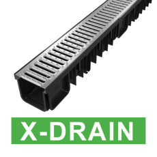 [X-Drain] 배수통-스틸커버 90x130x1000mm