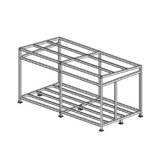 3m x 6m 경사평지붕 농막 철골세트
