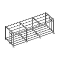 3m x 9m 경사평지붕 농막 철골세트(9평)